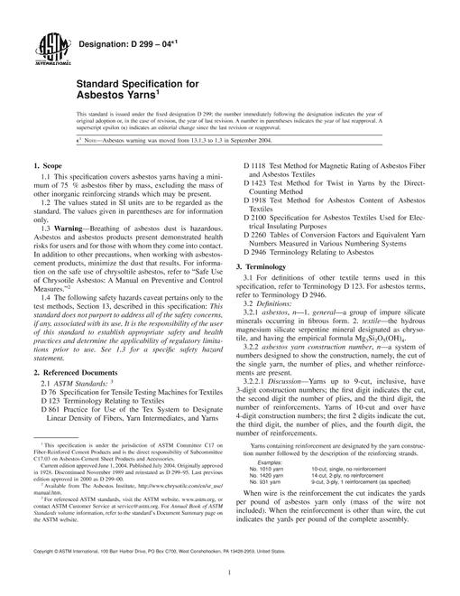 ASTM D299-04e1