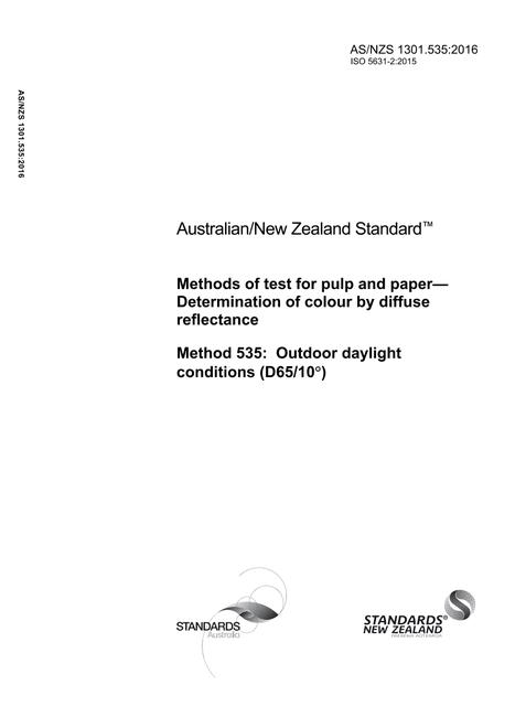 AS/NZS 1301.535:2016