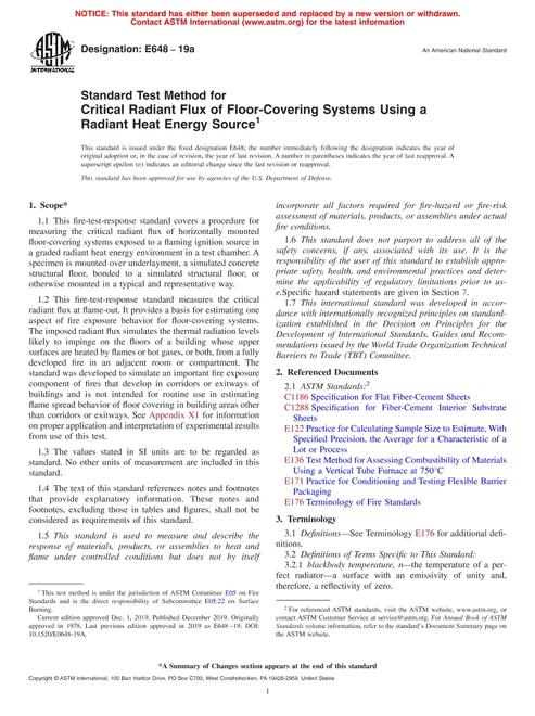 ASTM E648-19a