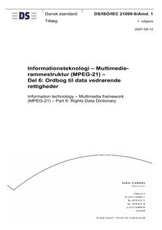 DANSK DS/ISO/IEC 21000-6
