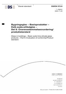DANSK DS/EN 572-9