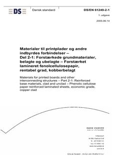DANSK DS/EN 61249-2-1