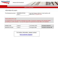 NR NR/SP/ELP/27243 ISSUE 1