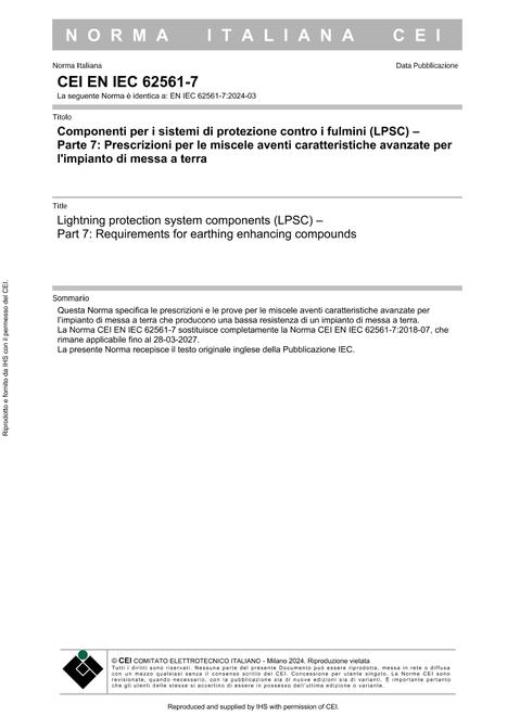 CEI EN IEC 62561-7