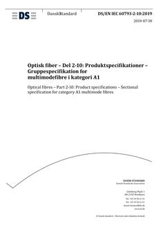 DANSK DS/EN IEC 60793-2-10