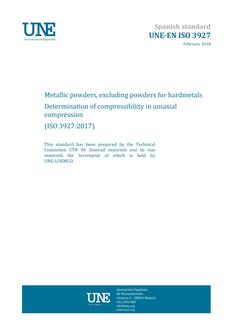 AENOR UNE-EN ISO 3927