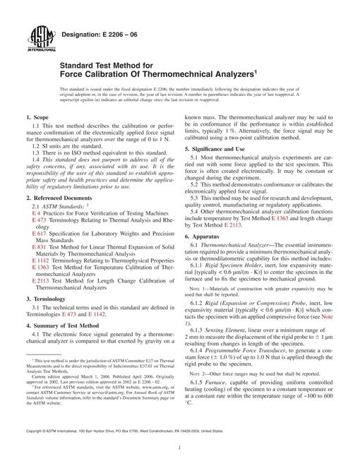 ASTM E2206-06