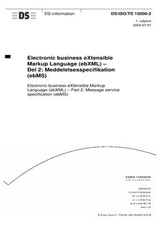DANSK DS/ISO/TS 15000-2