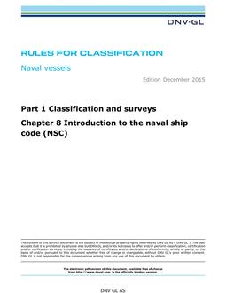 DNV DNVGL-RU-NAVAL PART 1 CHAPTER 8