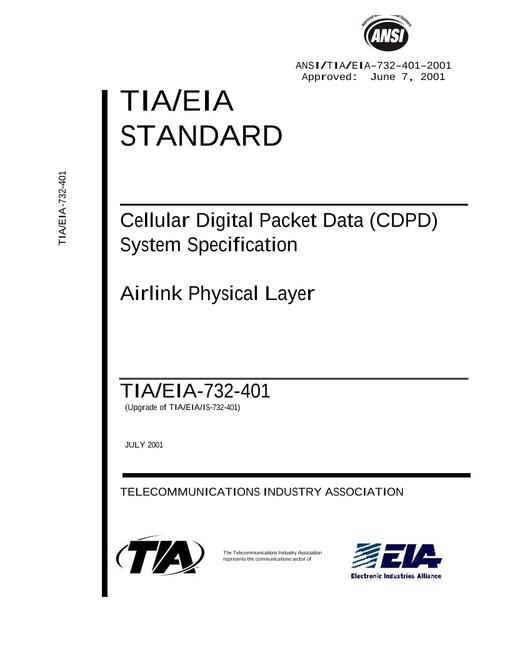 TIA ANSI/TIA/EIA-732-401