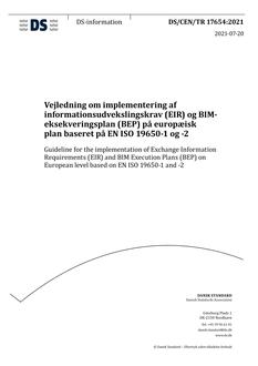 DANSK DS/CEN/TR 17654
