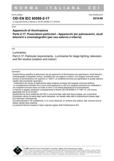 CEI EN IEC 60598-2-17