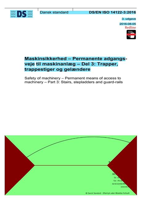 DANSK DS/EN ISO 14122-3