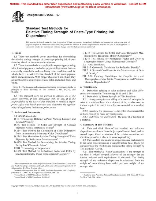 ASTM D2066-97