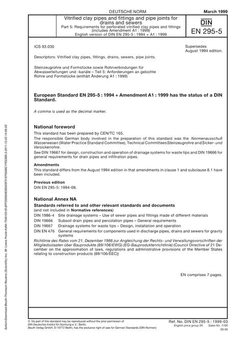DIN EN 295-5