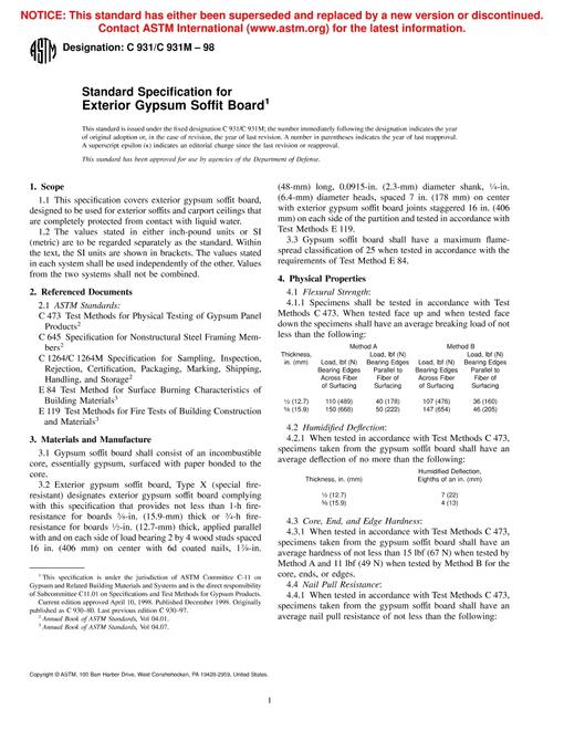 ASTM C931/C931M-98