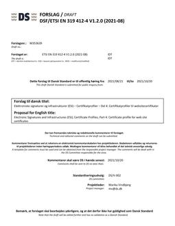 DANSK DSF/ETSI EN 319 412-4 V1.2.0 (2021-08)
