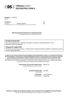 DANSK DSF/ISO/FDIS 15590-4