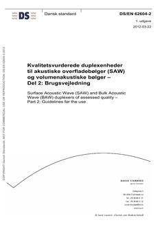 DANSK DS/EN 62604-2