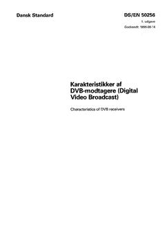 DANSK DS/EN 50256
