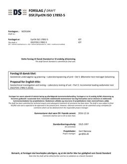 DANSK DSF/FPREN ISO 17892-5
