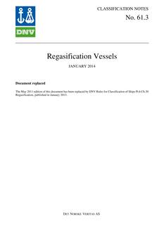 DNV DNV CLASSIFICATION NOTES 61.3