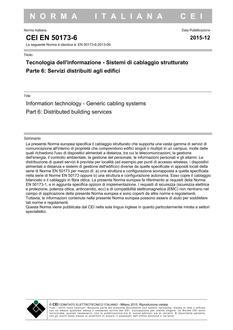 CEI EN 50173-6