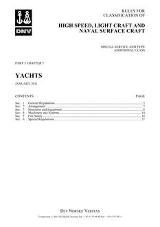 DNV DNV-RU-HSLC PART 5 CHAPTER 5