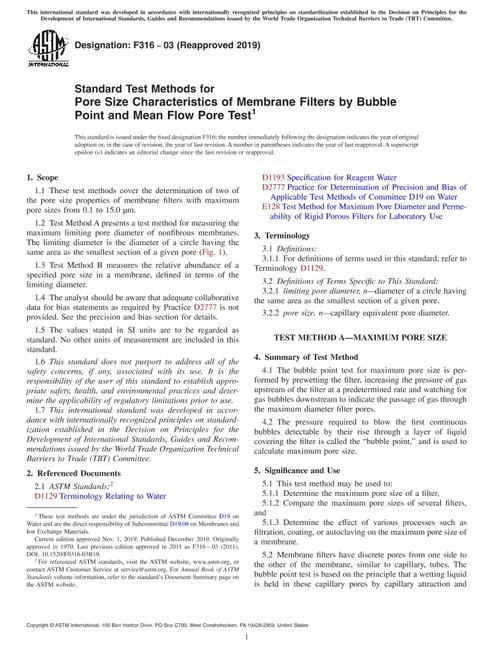 ASTM F316-03(2019)