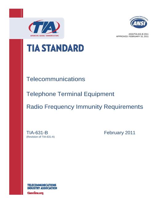TIA ANSI/TIA-631-B