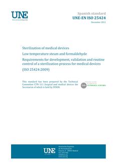 AENOR UNE-EN ISO 25424