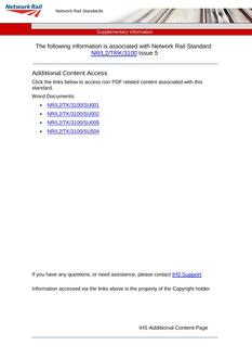 NR NR/L2/TRK/3100 ISSUE 5