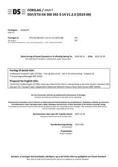 DANSK DSF/ETSI EN 300 392-3-14 V1.2.0 (2019-08)