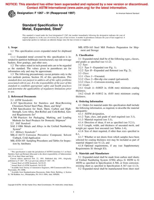 ASTM F1267-91(1997)
