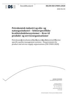 DANSK DS/EN ISO 29001