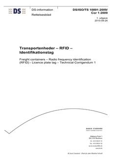 DANSK DS/ISO/TS 10891/COR 1