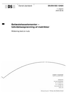 DANSK DS/EN ISO 10484