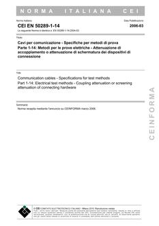 CEI EN 50289-1-14