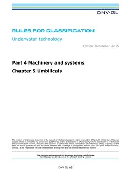 DNV DNVGL-RU-UWT PART 4 CHAPTER 5