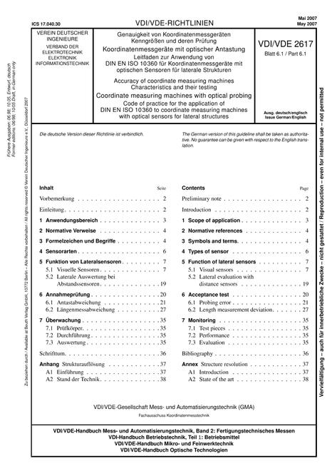 VDI VDI/VDE 2617 BLATT 6.1