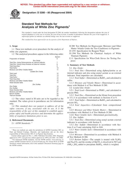ASTM D3280-85(2004)