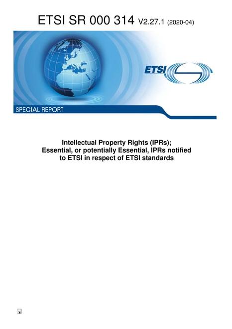 ETSI SR 000 314