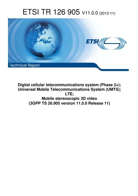 ETSI TR 126 905