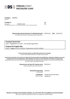 DANSK DSF/ISO/DIS 11243