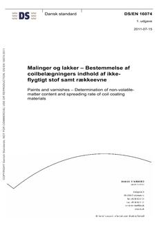 DANSK DS/EN 16074