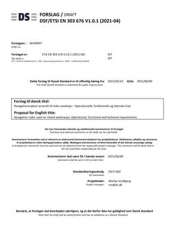 DANSK DSF/ETSI EN 303 676 V1.0.1 (2021-04)