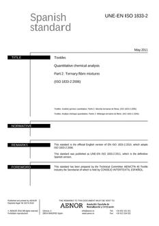 AENOR UNE-EN ISO 1833-2