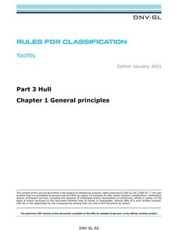DNV DNVGL-RU-YACHT PART 3 CHAPTER 1