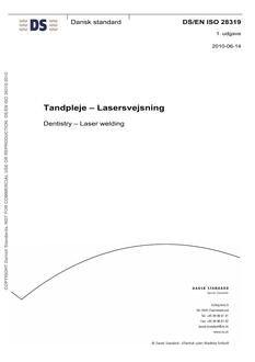 DANSK DS/EN ISO 28319