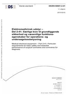 DANSK DS/EN 60601-2-41